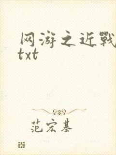 网游之近战法师txt