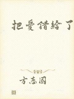把爱错给了你