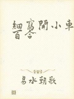 细写开小车车的百合