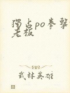 独占po拳击馆老板