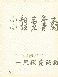 小船三年又三年小说免费阅读