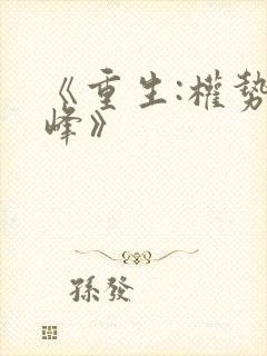 《重生:权势巅峰》