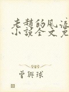 老赵的风流人生小说全文免费阅读