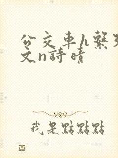 公交车h系列辣文n诗晴