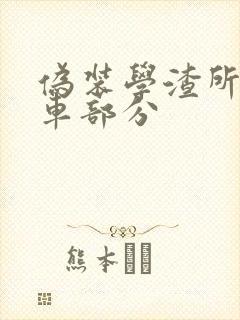 伪装学渣所有开车部分