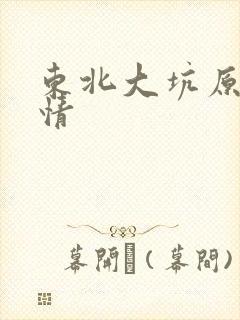 东北大坑原始激情