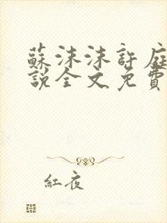 苏沫沫许庭川小说全文免费阅读