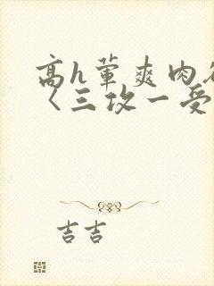 高h荤爽肉欲文〈三攻一受