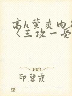 高h荤爽肉欲文〈三攻一受