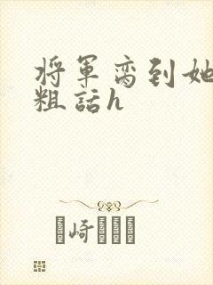 将军脔到她哭h粗话h