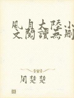 风月大陆小说全文阅读无删减