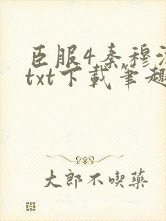 臣服4秦穆沈流txt下载笔趣阁