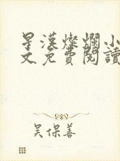 星汉灿烂小说全文免费阅读