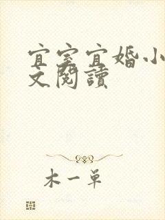 宜室宜婚小说全文阅读