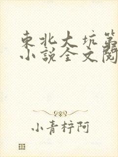 东北大坑第二部小说全文阅读