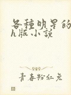 各种明星的综艺h版小说