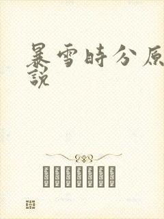 暴雪时分原著小说