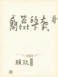 成器的大哥笔趣阁txt下载