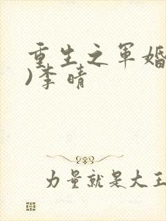 重生之军婚(h)李晴
