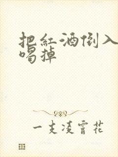 把红酒倒入b里喝掉