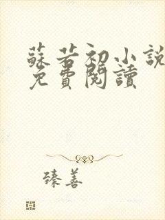 苏若初小说全文免费阅读