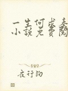 一生何求秦菲雪小说免费阅读