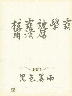 校霸被学霸玩到崩溃腐