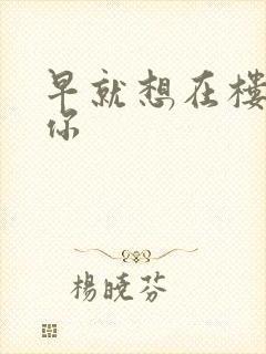 早就想在楼梯要你