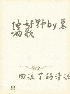 他好野by暮色酒歌