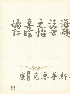 娇妻之泛海之舟许晗怡笔趣阁