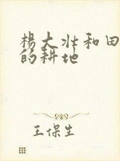 杨大壮和田桂花的耕地