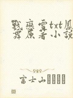 战恋雪txt凤舞原著小说