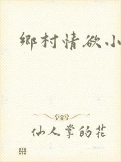 乡村情欲小说