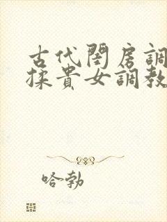 古代闺房调教h揉贵女调教记