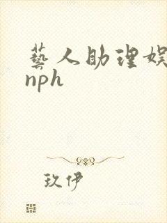 艺人助理娱乐圈nph