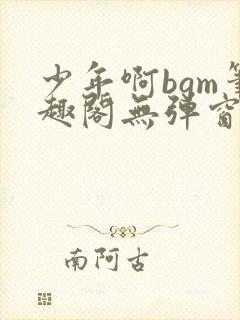 少年啊bgm笔趣阁无弹窗免费