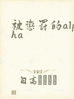 被惩罚的alpha