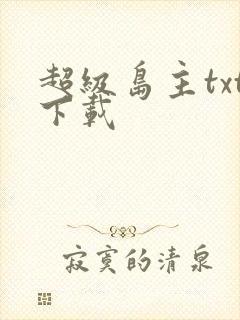 超级岛主txt下载