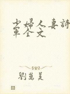 少妇人妻诗雨小军全文