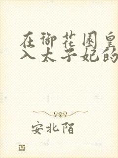 在御花园皇上进入太子妃的小说