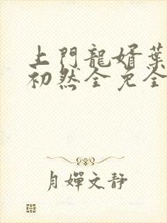 上门龙婿叶辰萧初然全免全集