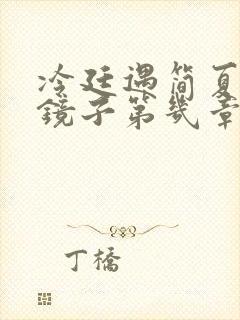 冷廷遇简夏对着镜子第几章