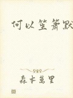 何以笙箫默小说