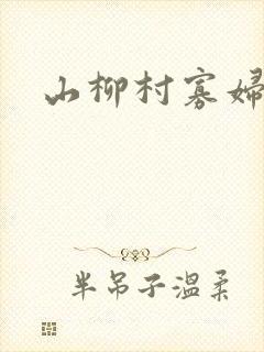 山柳村寡妇情史