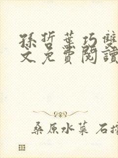 孙哲叶巧双修全文免费阅读笔趣阁