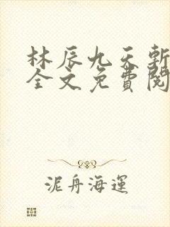 林辰九天斩神诀全文免费阅读笔趣阁