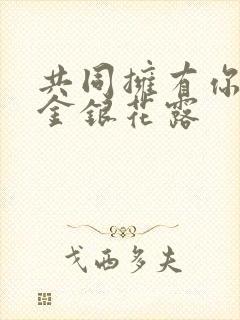 共同拥有你by金银花露