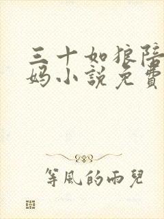 三十如狼陪读妈妈小说免费阅读