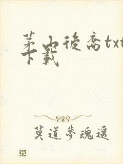 茅山后裔txt下载