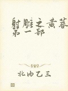 射雕之黄蓉新传第一部